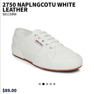 2750 NAPLNGCOTU WHITE LEATHER Superga Shoes